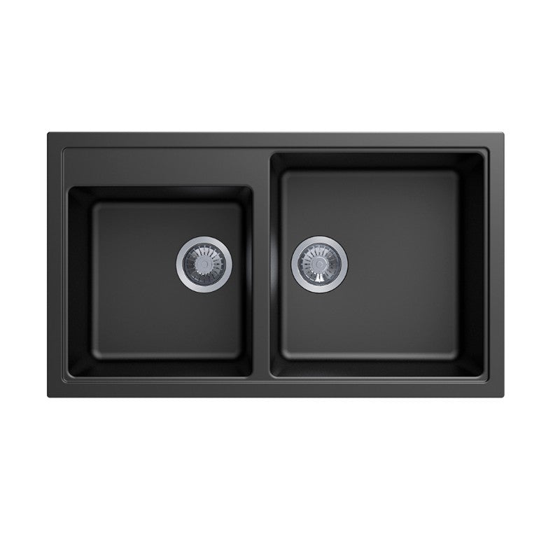 Carysil | 860 Vivaldi Black Granite Kitchen Sink - Acqua Bathrooms