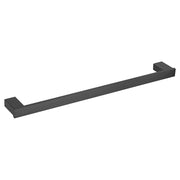 Piazza Black Matte Single Towel Rail 600mm