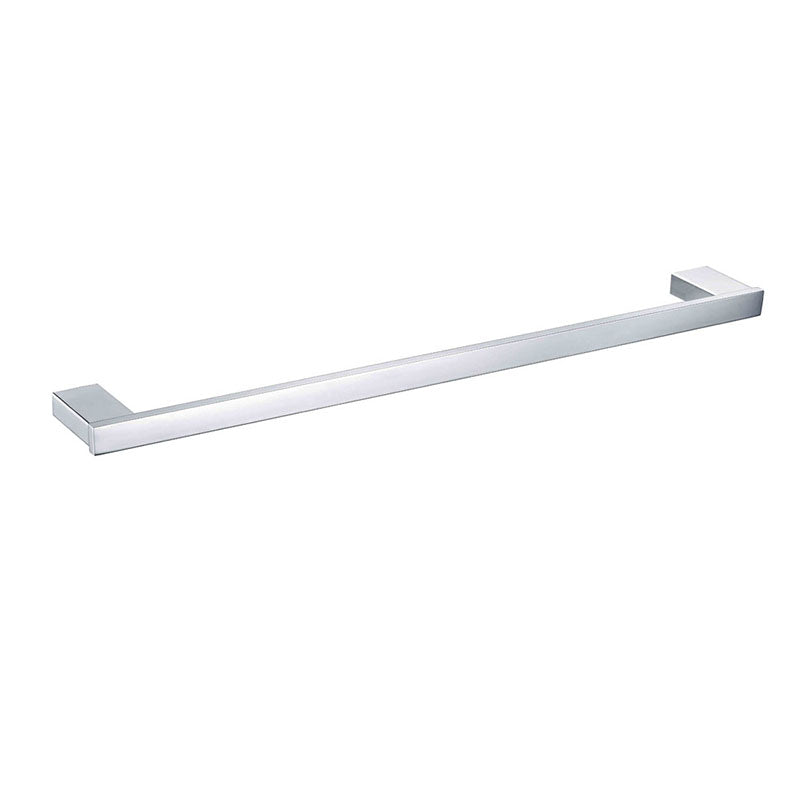 Piazza Chrome Single Towel Rail 600mm