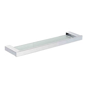 Piazza Chrome Glass Shelf