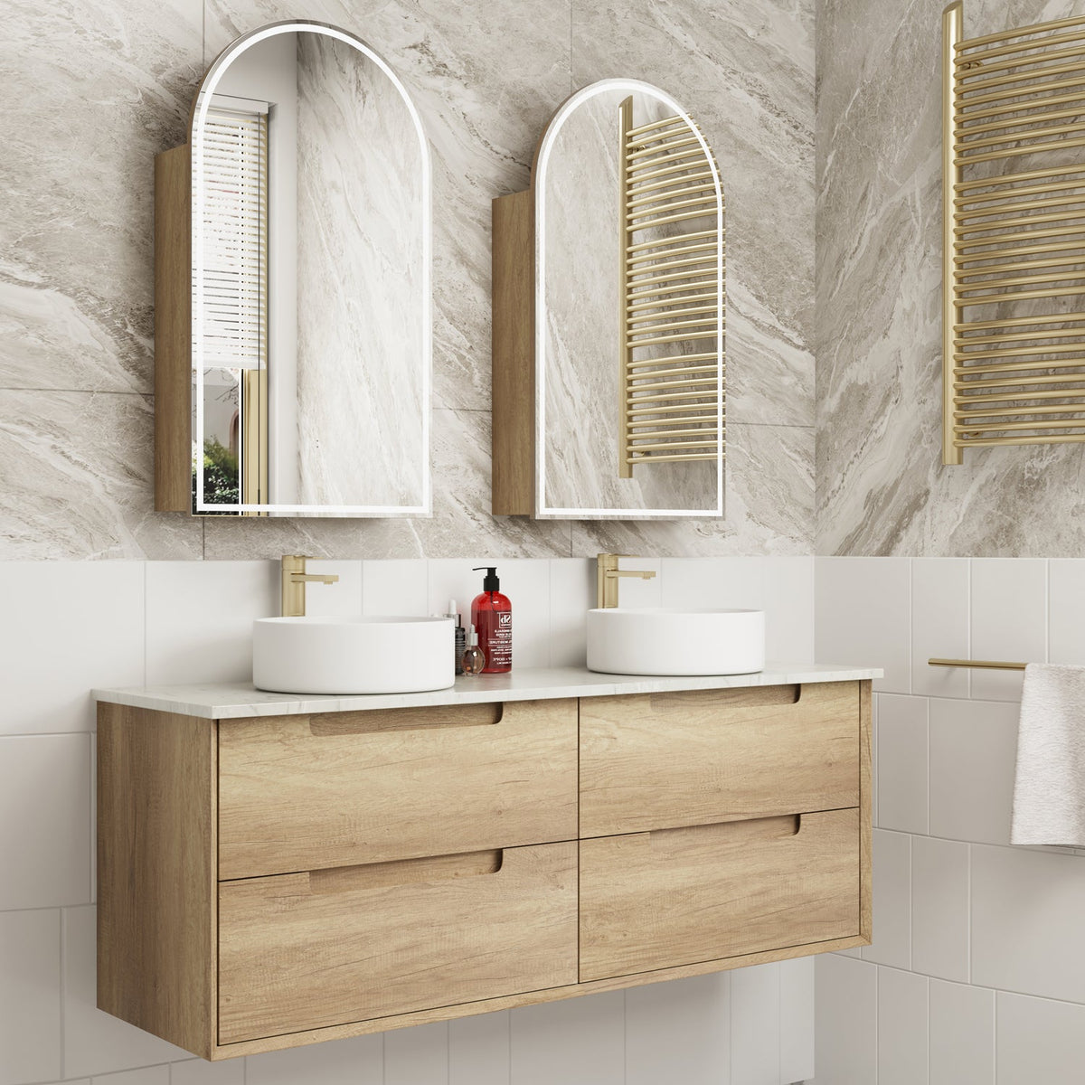 Moreno 1500mm Single Bowl Wall Hung Vanity