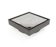 100 mm | Gun Metal Tile Insert Floor Waste