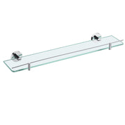 Miro Chrome Glass Shower Shelf