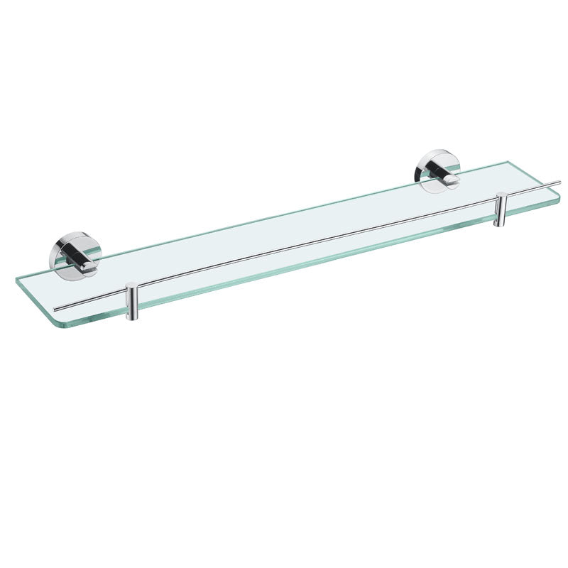 Miro Chrome Glass Shower Shelf