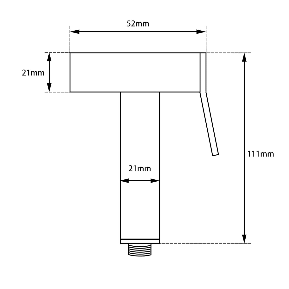 Brushed Nickel Brass Toilet Bidet