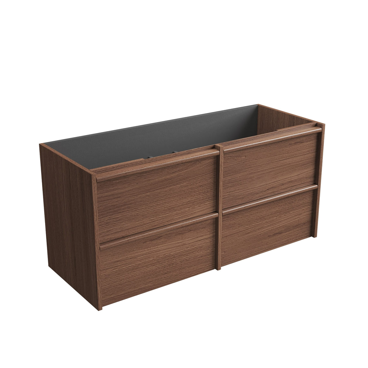 Aulic | 1200mm Venetta Walnut Framed Wall Hung Vanity
