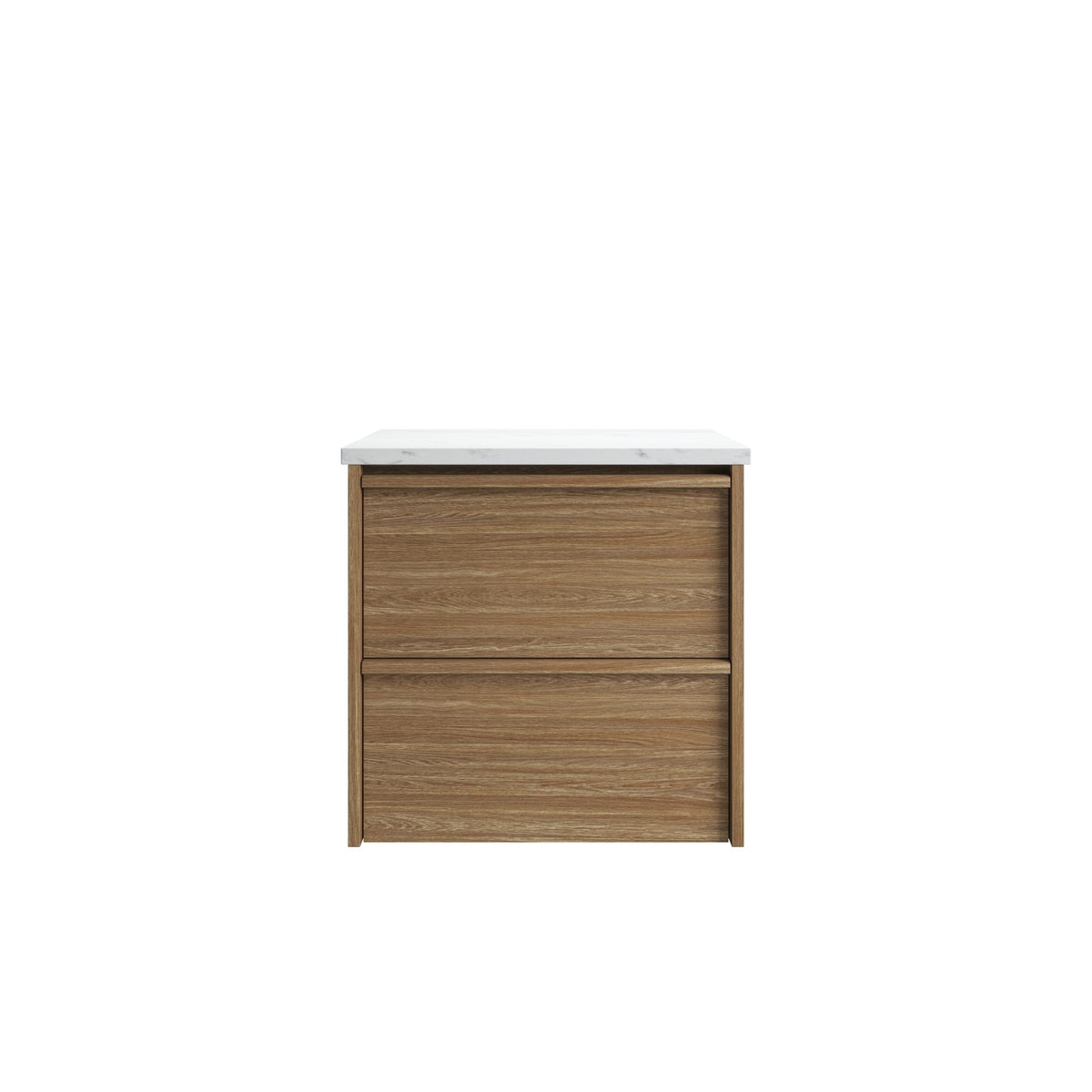 Aulic | 600mm Venetta Framed Wall Hung Vanity Harvest Oak