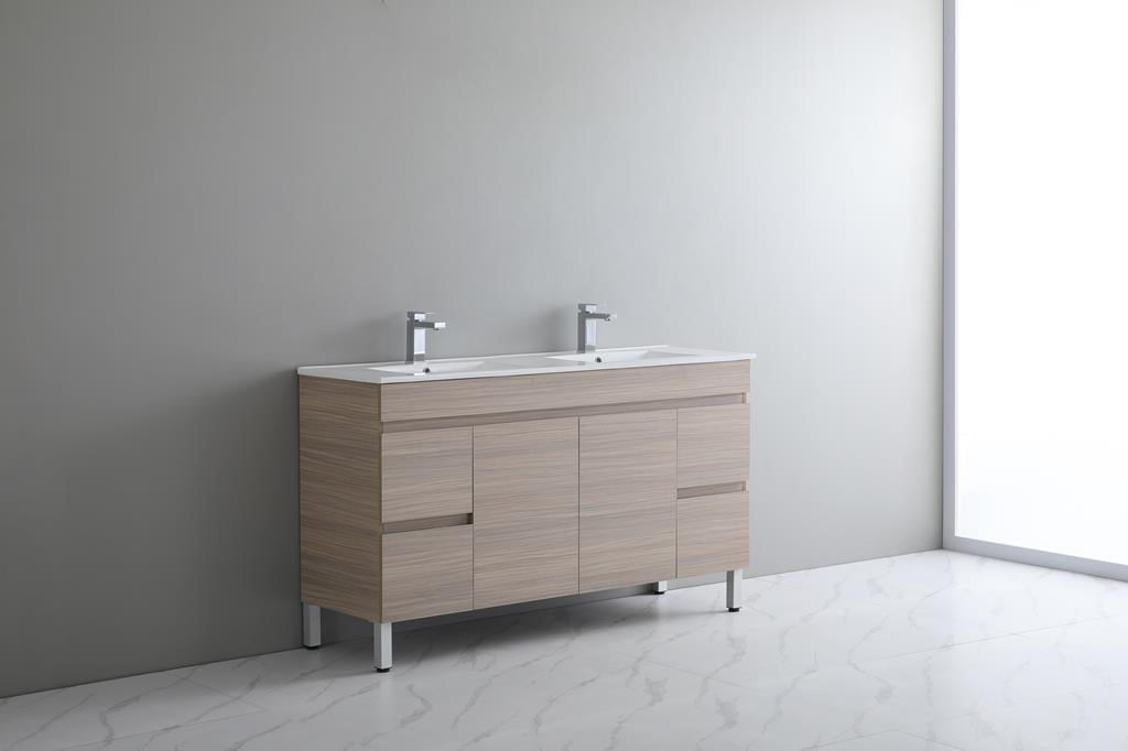 Stella Oak 1500mm Double Bowl Floor Standing Vanity