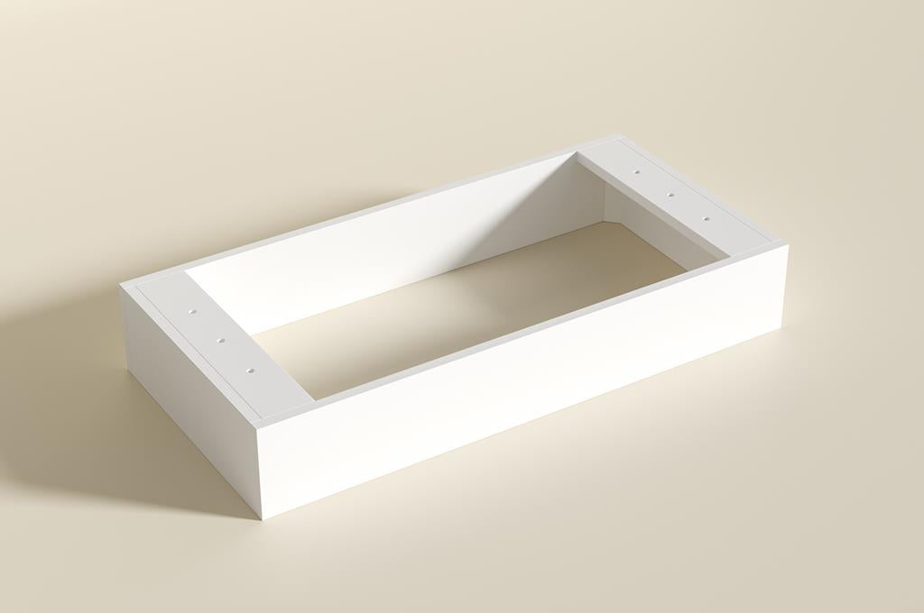 Brighton 900mm Matte White Floor PVC Cabinet