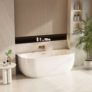 1500mm / 1700mm Anna Back to Wall Bathtub – Gloss White