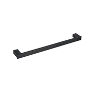 Piazza Matte Black Single Towel Rail 800mm