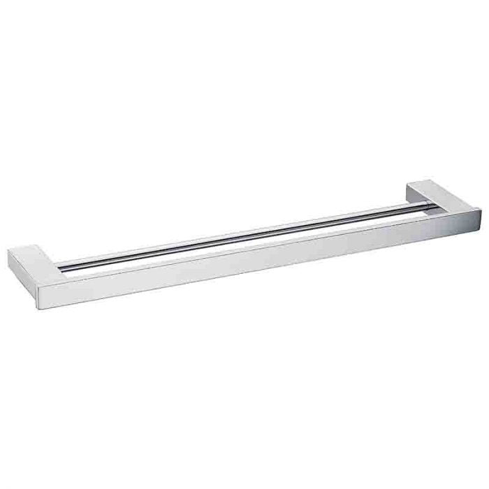 Piazza Chrome Double Towel Rail 800mm