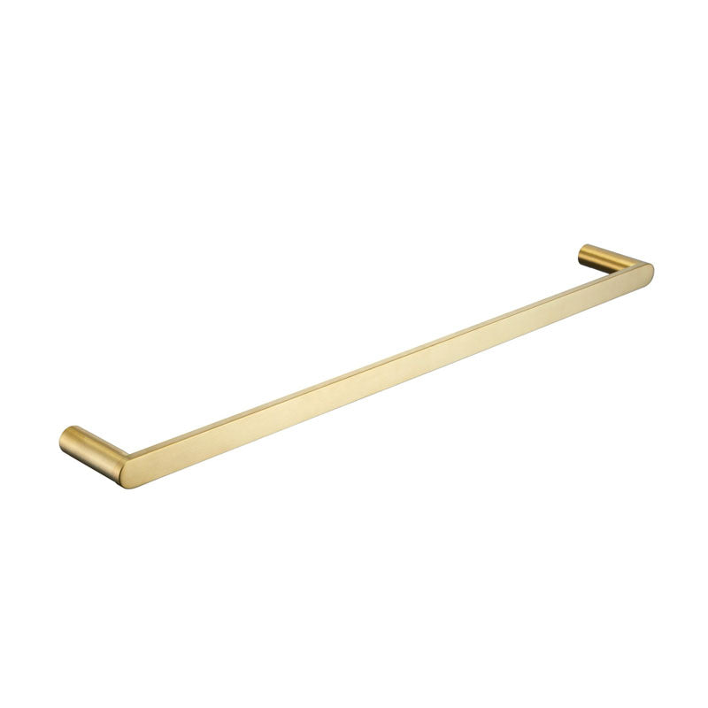 Elite Single Towel Rail 600mm Brushed Gold