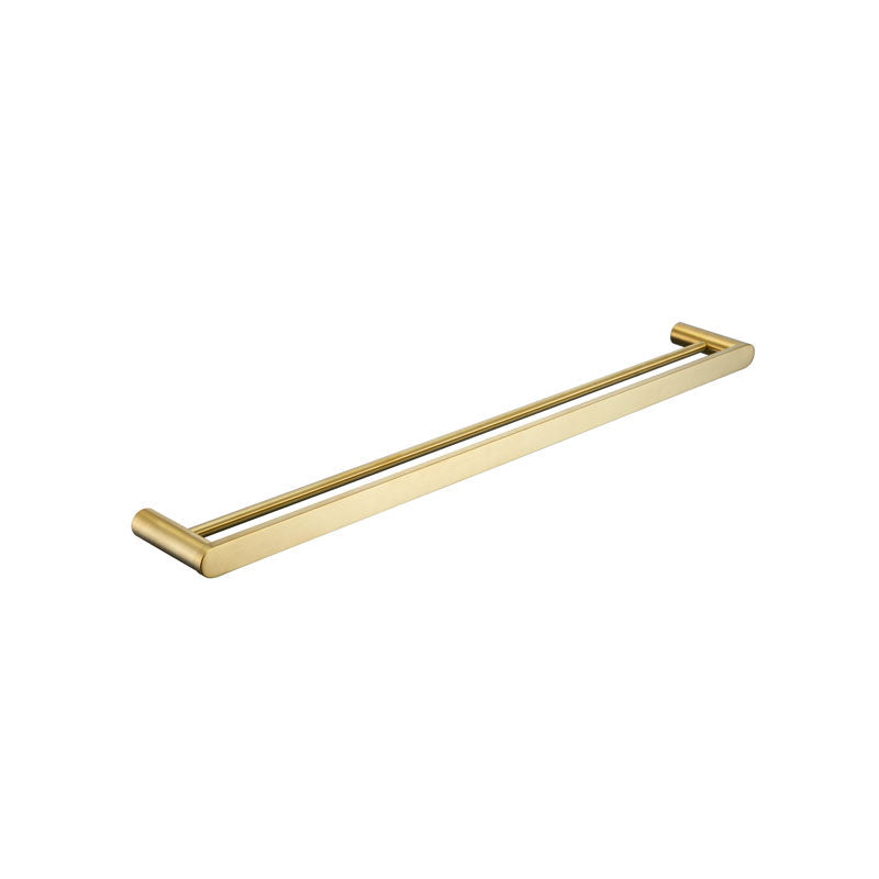 Elite Double Towel Rail 600mm Brushed Gold