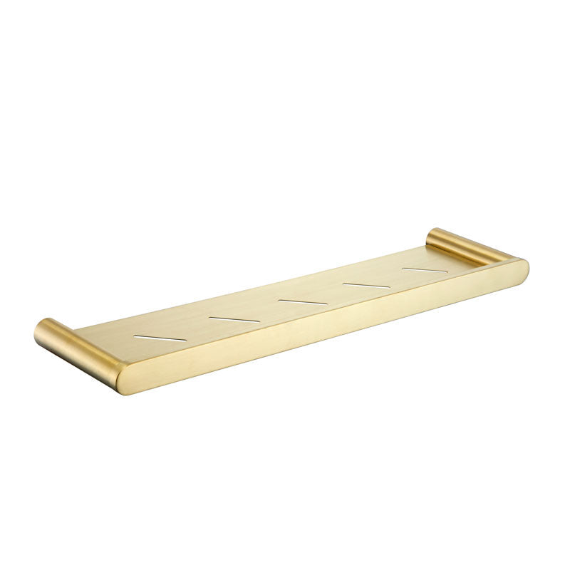 Elite Metal Shower Shelf Brushed Gold