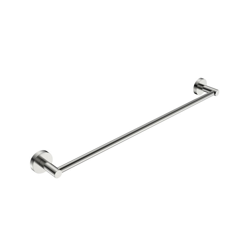 Miro Brushed Nickel Single Towel Rail 600mm