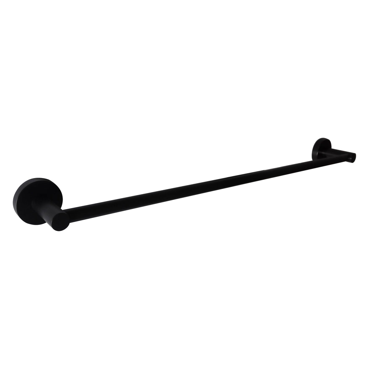 Miro Matte Black Single Towel Rail 750mm