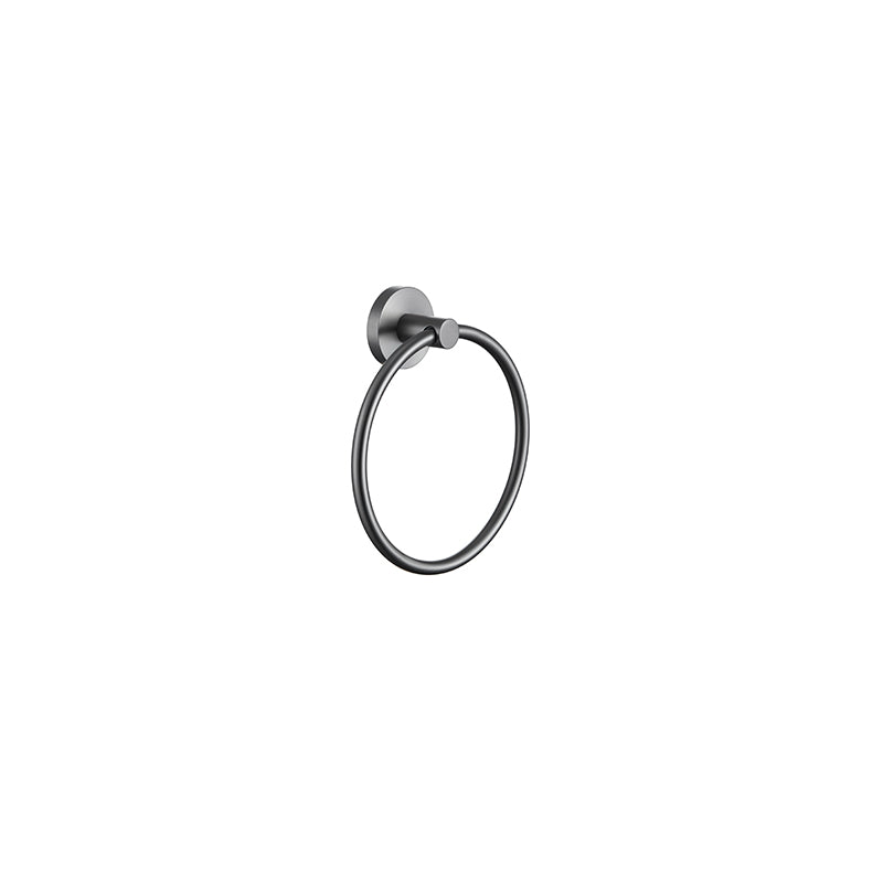 Miro Gunmetal Grey Towel Ring