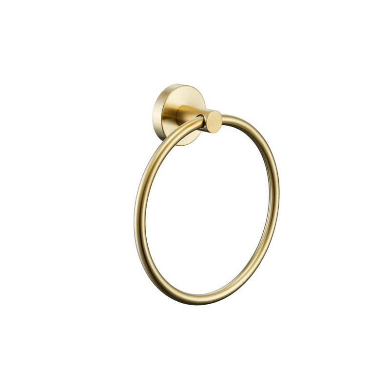 Miro Brushed Gold Towel Ring
