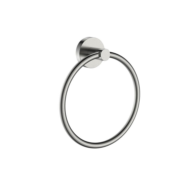 Miro Brushed Nickel Towel Ring