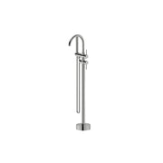 Elite Brushed Nickel Round Bath Mixer With Hand Shower