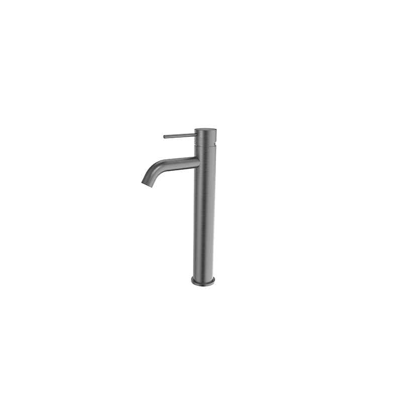 Brushed Nickel MORGAN RUND TOWER BASIN MIXER