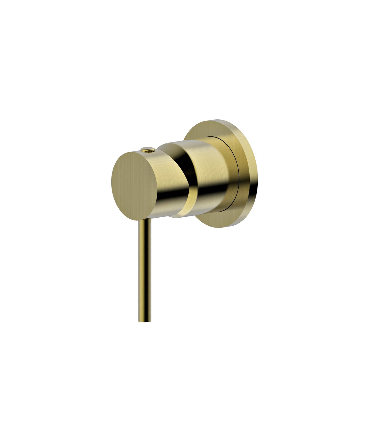 Miro Brushed Gold Round Shower/Bath Mixer
