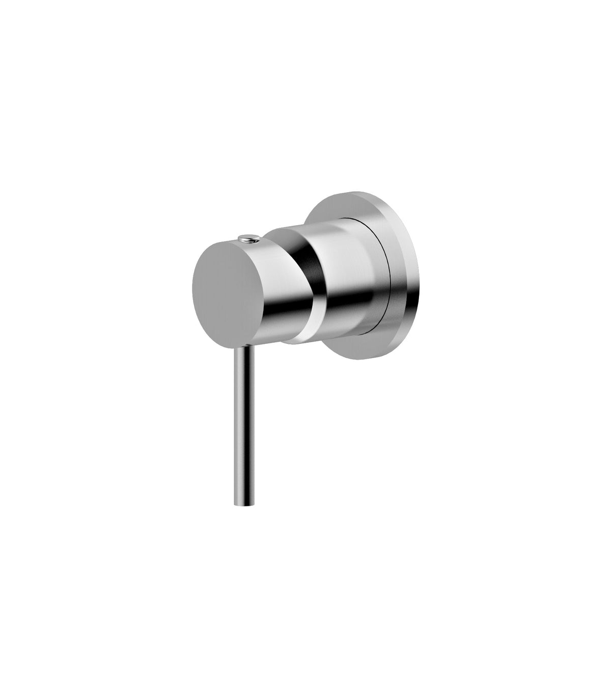 Miro Brushed Nickel Round Shower/Bath Mixer