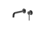 Miro Gun Metal Round  Wall Bath/Basin Mixer With Spout