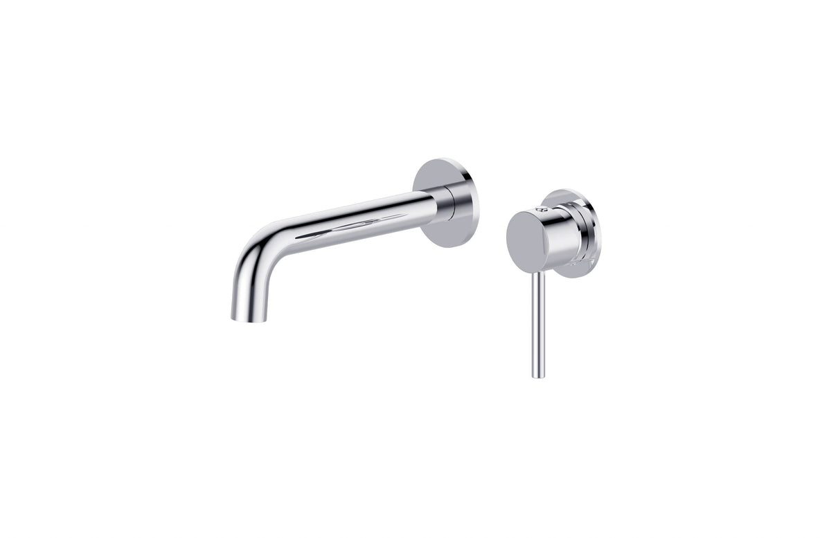 Miro Chrome Round Wall Bath/Basin Mixer With Spout