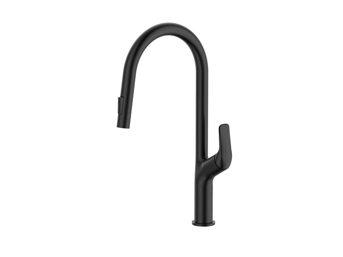 Berlin - Matt Black Pull Out Sink Mixer