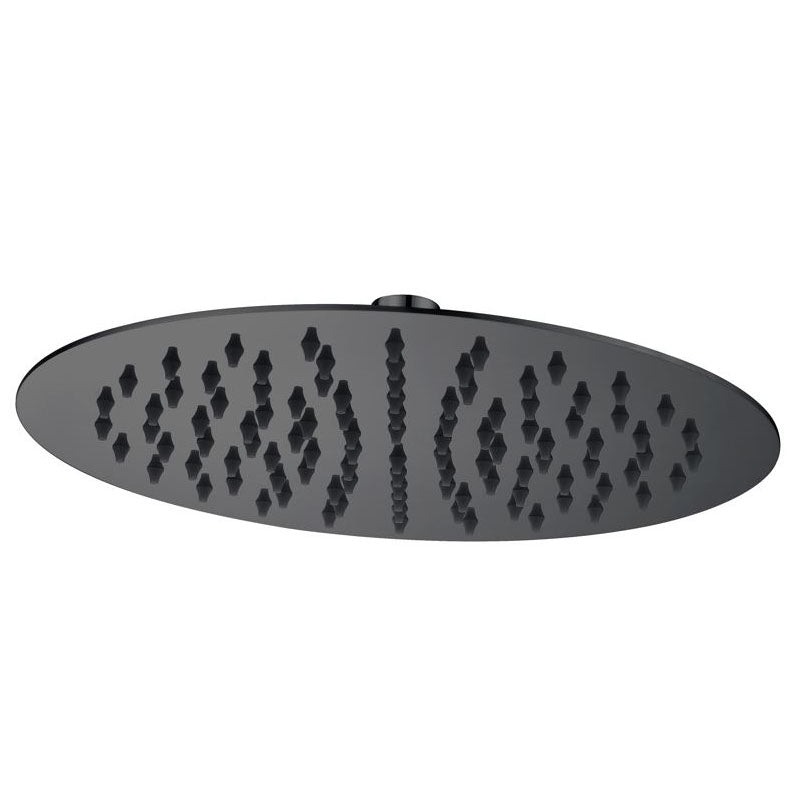 Elite Round Matte Black Shower Head 300mm