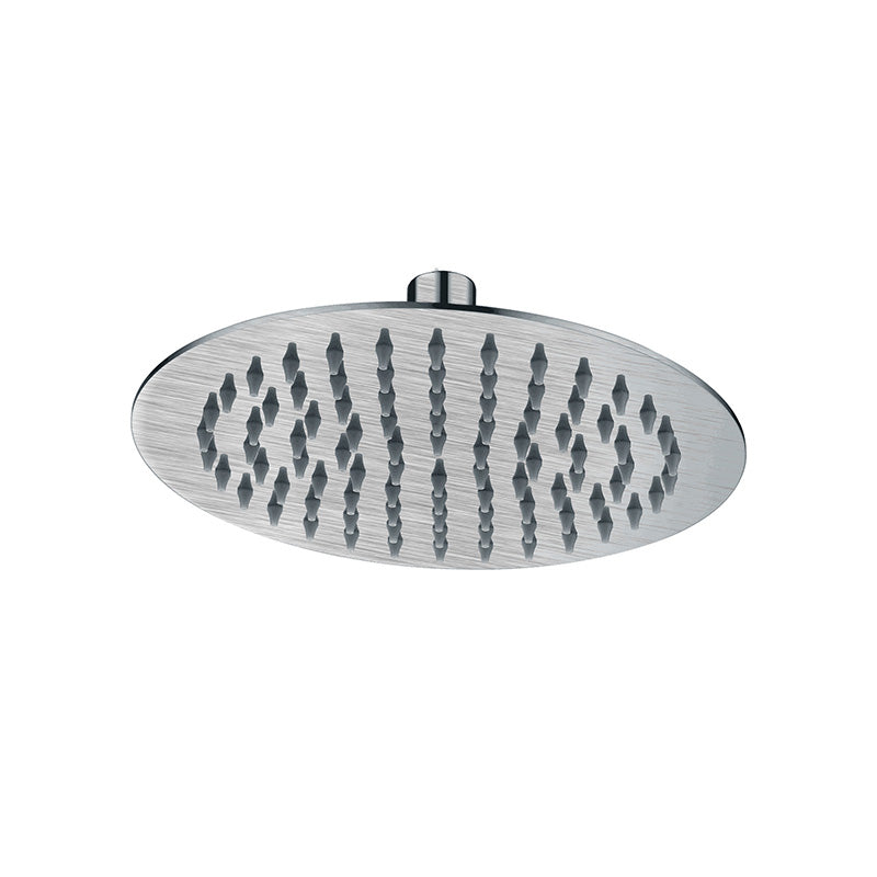 Elite Round Brushed Nickel Shower Head 250mm