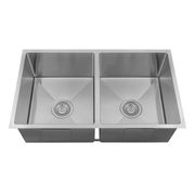 Arcko Lux Undermount/Overmount Double Bowl Kitchen/Laundry Sink