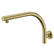 Elite Round High Rise Shower Arm | Brushed Gold