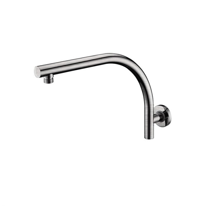 Elite Round Brushed Nickel High Rise Shower Arm