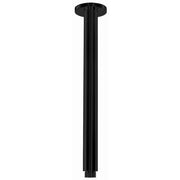 Elite Matte Black Round Ceiling Shower Arm 450mm