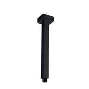 Piazza Matte Black Square Ceiling Shower Arm 300mm