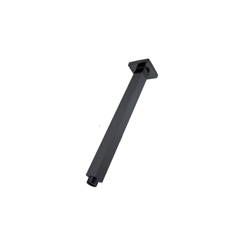 Piazza Gunmetal Grey Square Ceiling Shower Arm 300mm