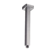 Piazza Brushed Nickel Square Ceiling Shower Arm 300mm