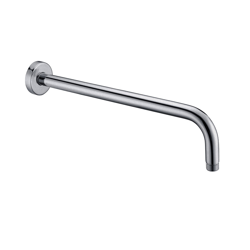 Elite Round Brushed Nickel Wall Mounted Shower Arm 400mm