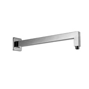 Elite Square Brushed Nickel Wall Mounted Shower Arm 400mm