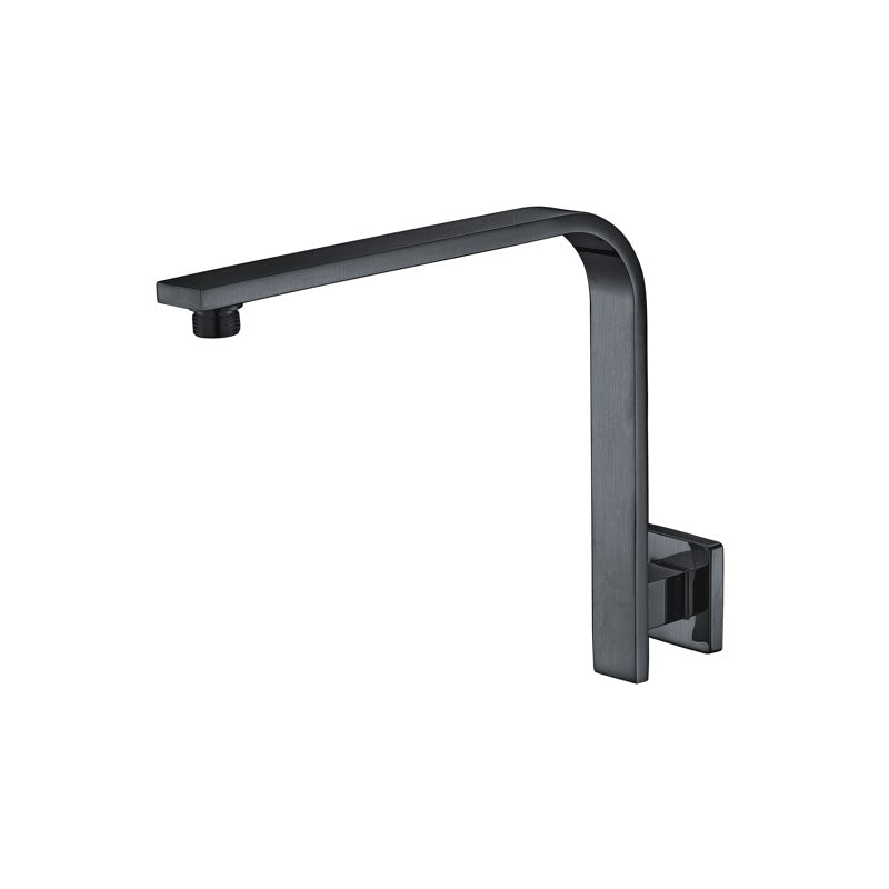 Piazza Gunmetal Grey High Rise Wall Mounted Shower Arm 400mm