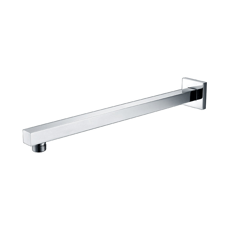 Piazza Chrome Square Wall Mounted Shower Arm 400mm