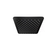 Piazza Square Matte Black Shower Head 200x200mm