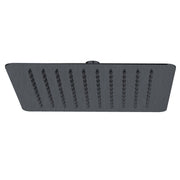 Piazza Square Gunmetal Grey Shower Head 250x250mm