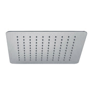 Piazza Square Brushed Nickel Shower Head 250x250mm