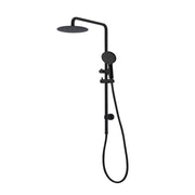 Elite Matte Black Round Sliding Multifunction Hand Shower With 250MM Overhead Rain Shower