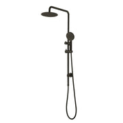 Elite Gunmetal Grey Round Sliding Multifunction Hand Shower With 250MM Overhead Rain Shower