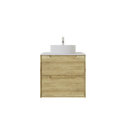Brooklyn 600mm Ashwood Oak Wall Hung Vanity
